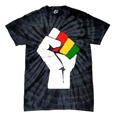 Black History Month Fist African Pride Tie-Dye T-Shirt