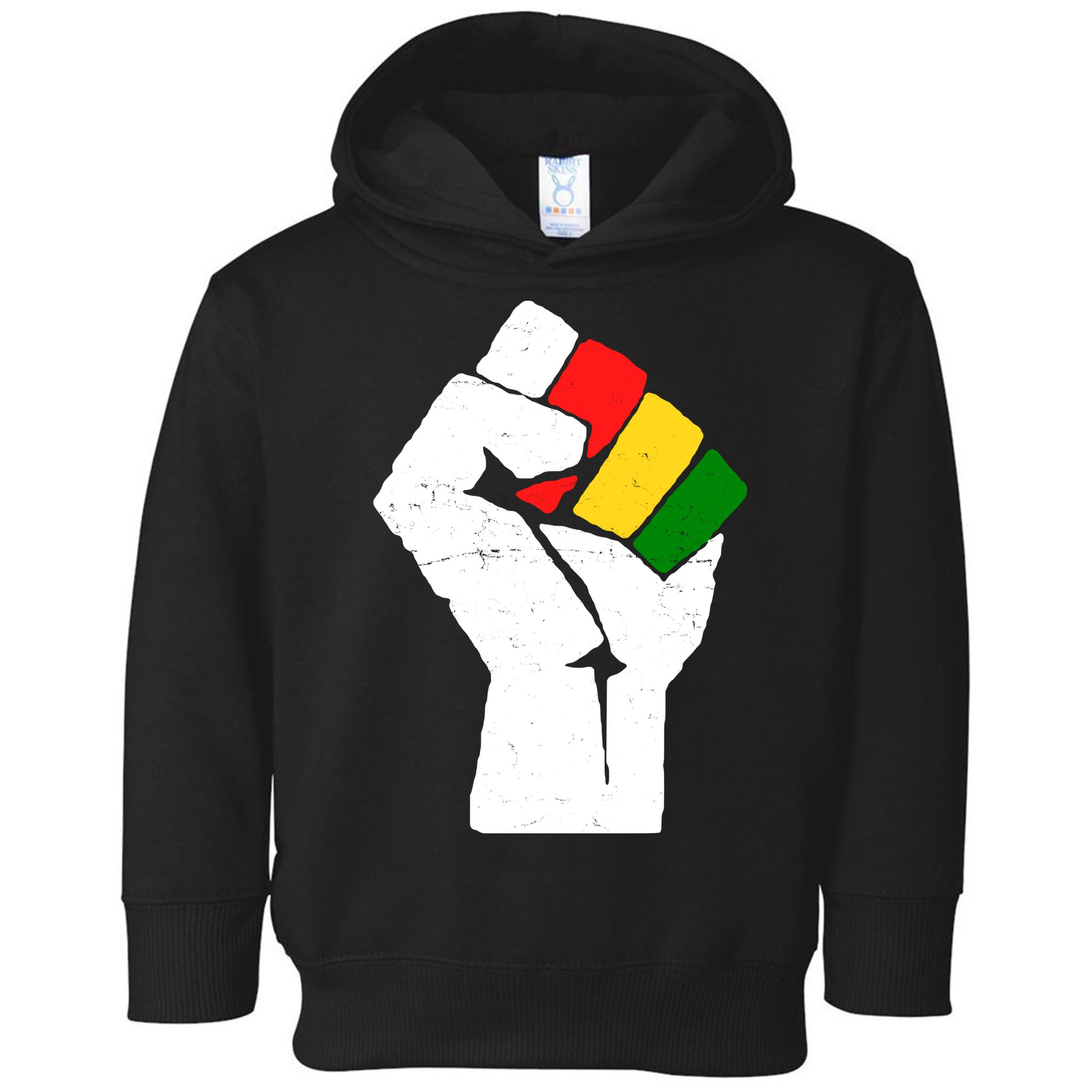 Black History Month Fist African Pride Toddler Hoodie