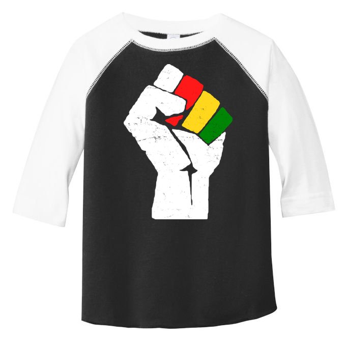 Black History Month Fist African Pride Toddler Fine Jersey T-Shirt