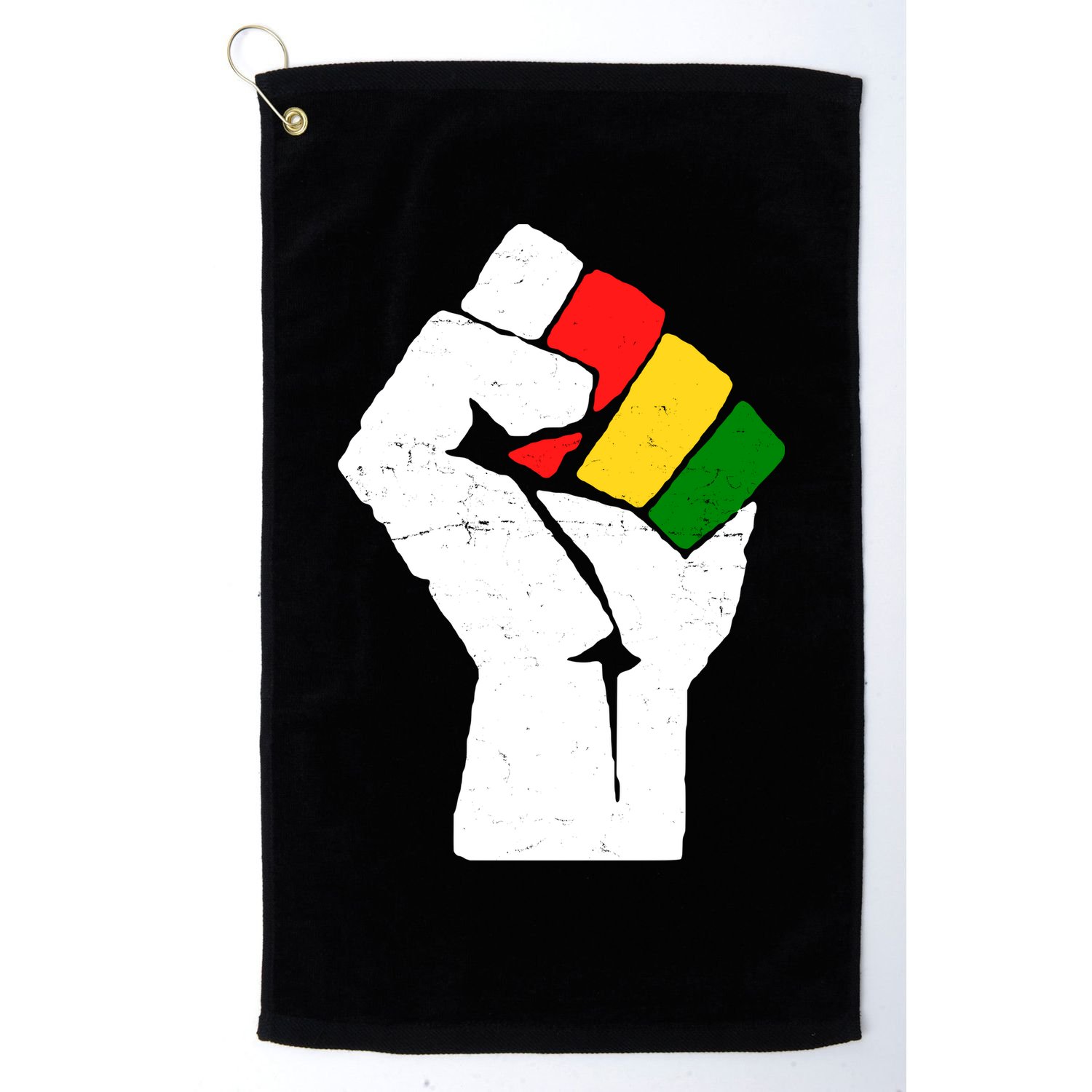 Black History Month Fist African Pride Golf Towel