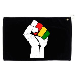 Black History Month Fist African Pride Grommeted Golf Towel