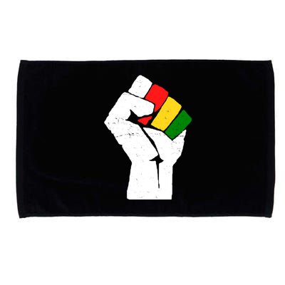 Black History Month Fist African Pride Microfiber Hand Towel