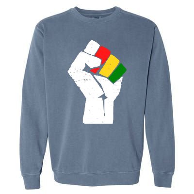 Black History Month Fist African Pride Garment-Dyed Sweatshirt