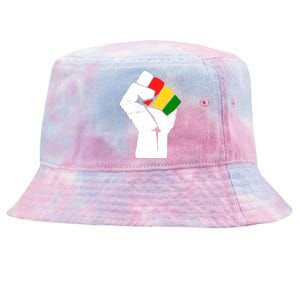 Black History Month Fist African Pride Tie-Dyed Bucket Hat