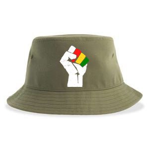 Black History Month Fist African Pride Sustainable Bucket Hat