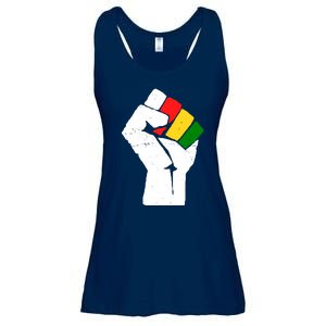 Black History Month Fist African Pride Ladies Essential Flowy Tank