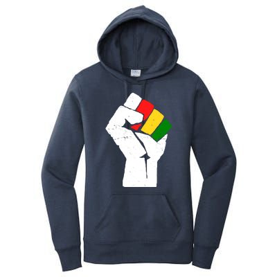 Black History Month Fist African Pride Women's Pullover Hoodie