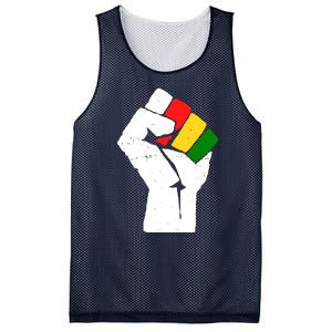 Black History Month Fist African Pride Mesh Reversible Basketball Jersey Tank