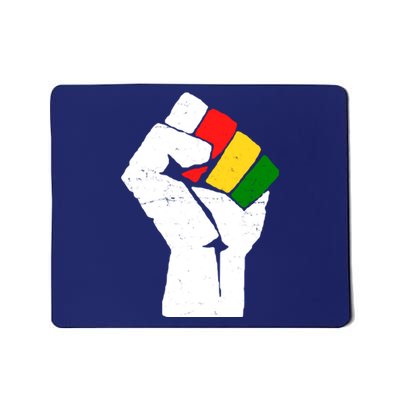 Black History Month Fist African Pride Mousepad