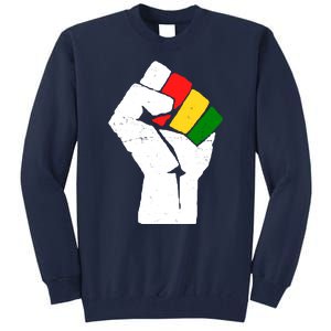 Black History Month Fist African Pride Tall Sweatshirt