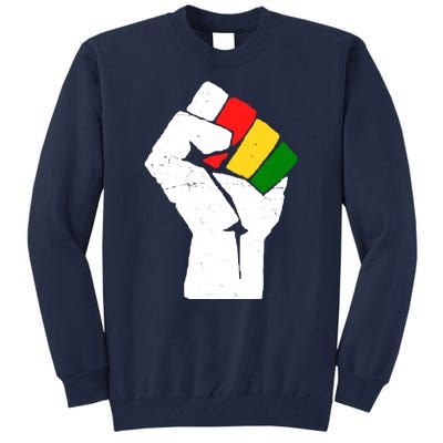 Black History Month Fist African Pride Tall Sweatshirt