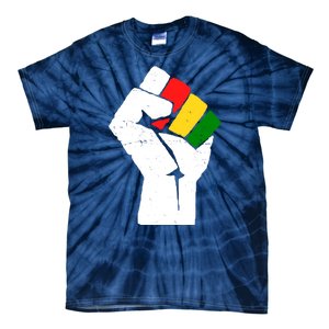 Black History Month Fist African Pride Tie-Dye T-Shirt