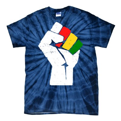 Black History Month Fist African Pride Tie-Dye T-Shirt