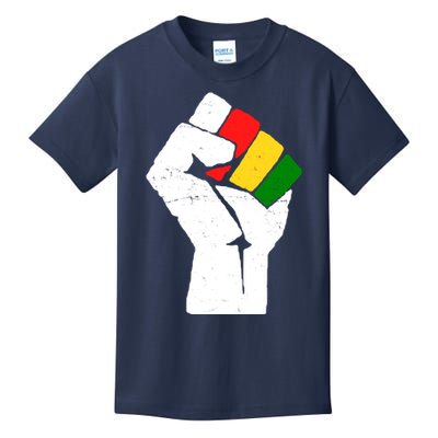 Black History Month Fist African Pride Kids T-Shirt