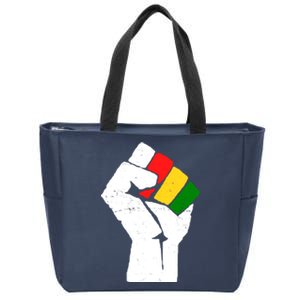 Black History Month Fist African Pride Zip Tote Bag