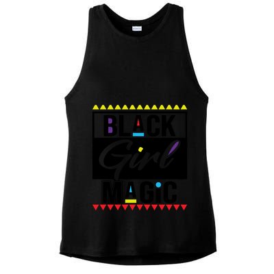 Black History Magic Afro For Junenth Hbcu Meaningful Gift Ladies PosiCharge Tri-Blend Wicking Tank
