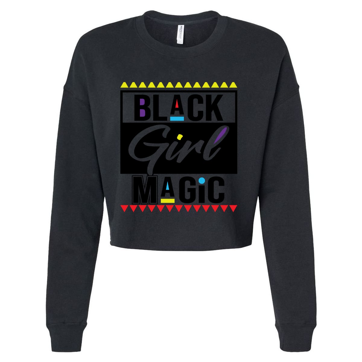 Black History Magic Afro For Junenth Hbcu Meaningful Gift Cropped Pullover Crew