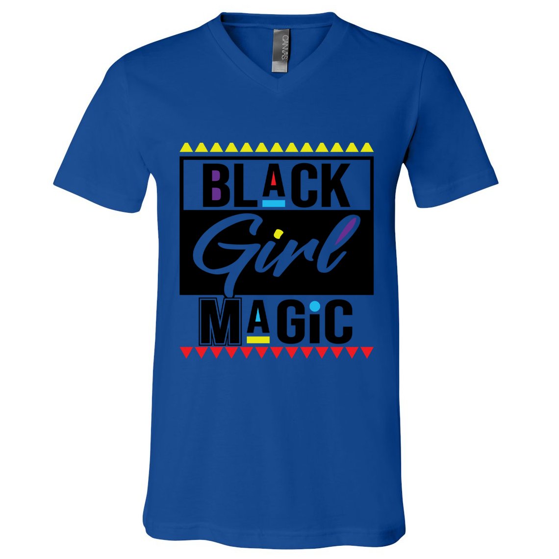 Black History Magic Afro For Junenth Hbcu Meaningful Gift V-Neck T-Shirt
