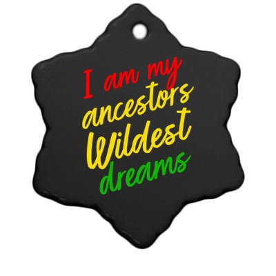 Black History Month Juneteenth Ancestors Wildest Dreams Gift Ceramic Star Ornament