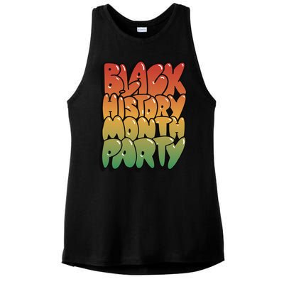 Black History Month Party Ladies PosiCharge Tri-Blend Wicking Tank