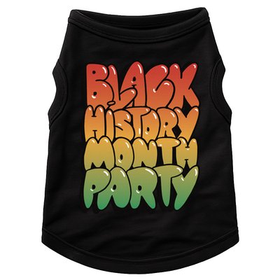 Black History Month Party Doggie Tank