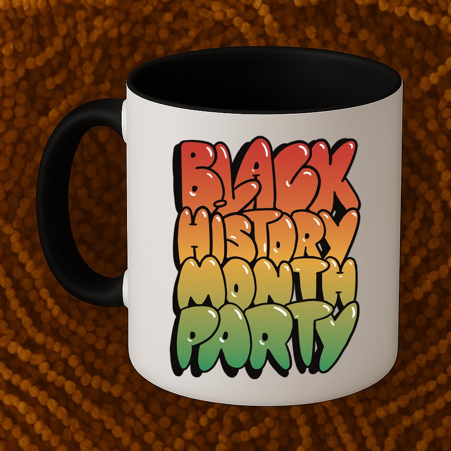Black History Month Party Mug