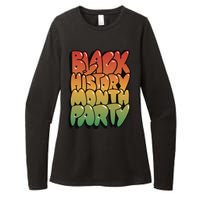 Black History Month Party Womens CVC Long Sleeve Shirt