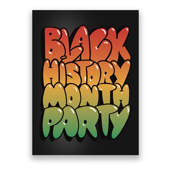 Black History Month Party Poster