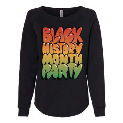 Black History Month Party Womens California Wash Sweatshirt