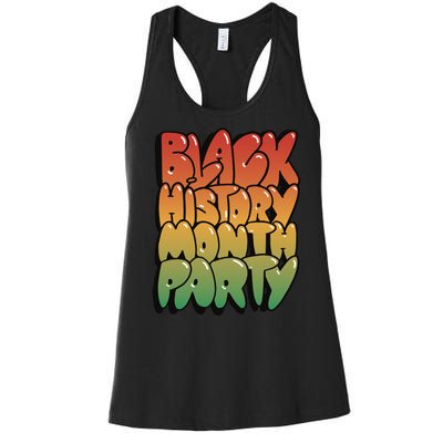 Black History Month Party Women's Racerback Tank