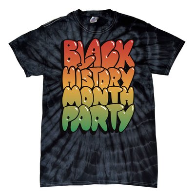 Black History Month Party Tie-Dye T-Shirt