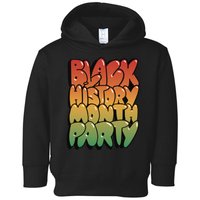 Black History Month Party Toddler Hoodie