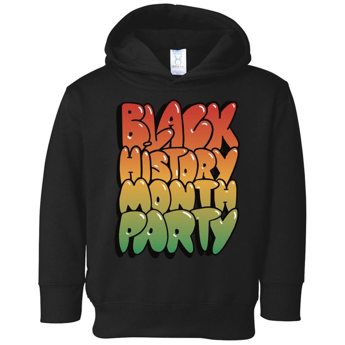 Black History Month Party Toddler Hoodie