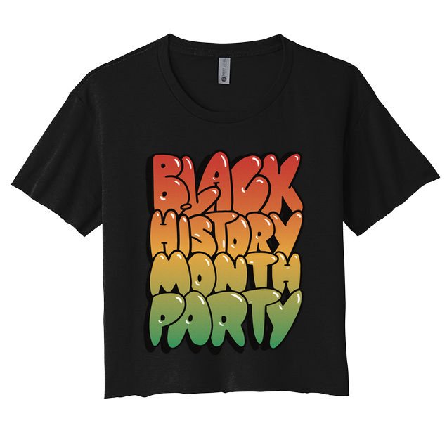 Black History Month Party Crop Top