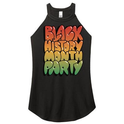 Black History Month Party Women’s Perfect Tri Rocker Tank