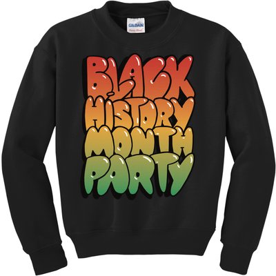 Black History Month Party Kids Sweatshirt