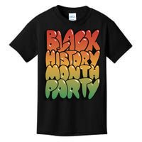 Black History Month Party Kids T-Shirt