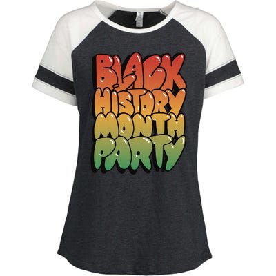 Black History Month Party Enza Ladies Jersey Colorblock Tee