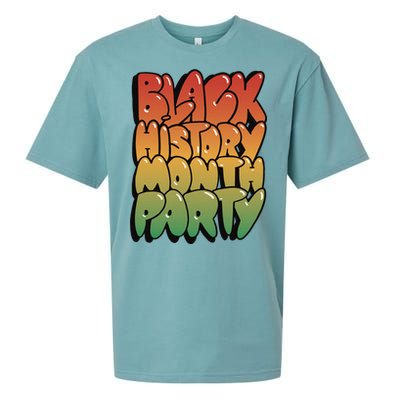 Black History Month Party Sueded Cloud Jersey T-Shirt