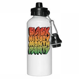 Black History Month Party Aluminum Water Bottle