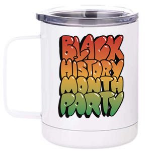 Black History Month Party 12 oz Stainless Steel Tumbler Cup