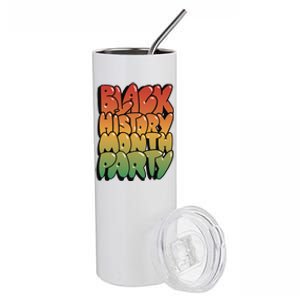 Black History Month Party Stainless Steel Tumbler