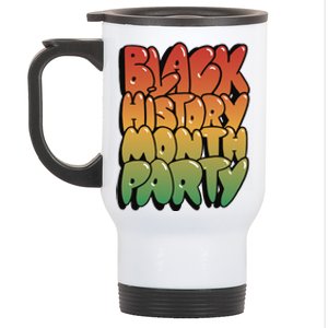 Black History Month Party Stainless Steel Travel Mug