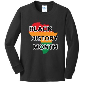 Black History Month For Juneteenth Day Gift Kids Long Sleeve Shirt