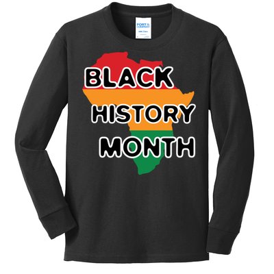 Black History Month For Juneteenth Day Gift Kids Long Sleeve Shirt