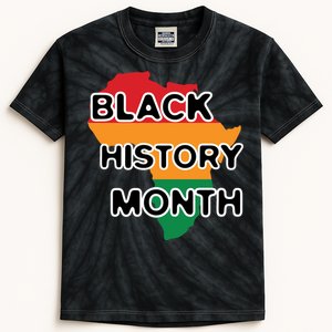 Black History Month For Juneteenth Day Gift Kids Tie-Dye T-Shirt