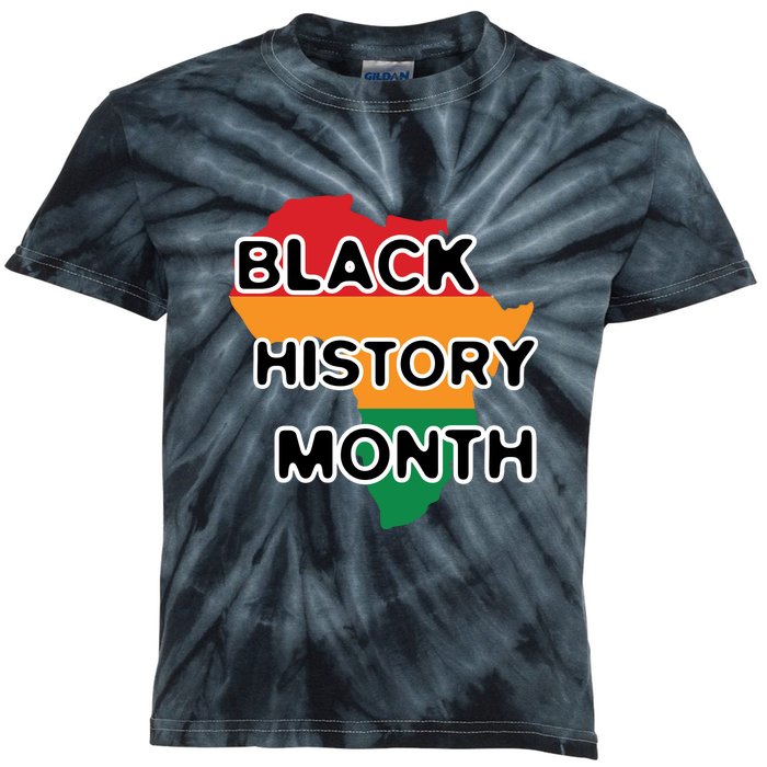 Black History Month For Juneteenth Day Gift Kids Tie-Dye T-Shirt