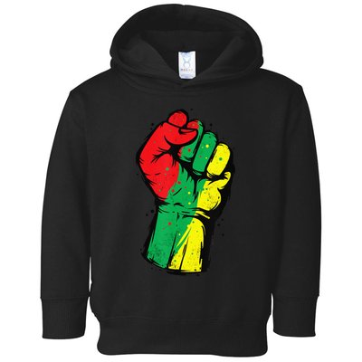 Black History Month Fist Black Power Toddler Hoodie