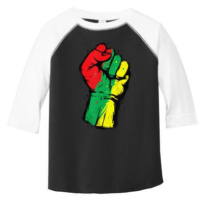 Black History Month Fist Black Power Toddler Fine Jersey T-Shirt