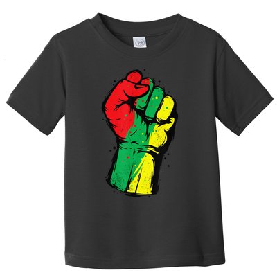 Black History Month Fist Black Power Toddler T-Shirt